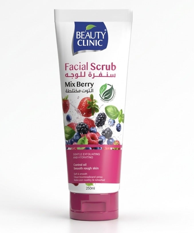 Beauty Clinic Mixed Berry Facial Scrub 250 ml - Image 1