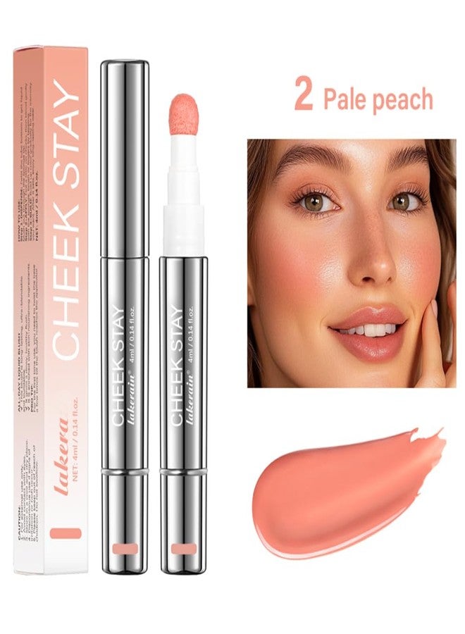 JEMPET Lightweight All-day Liquid Blush Tint - Natural-Looking Weightless Watercolor Sheer Finish Cheek Blusher (Pale peach-02) - Image 2