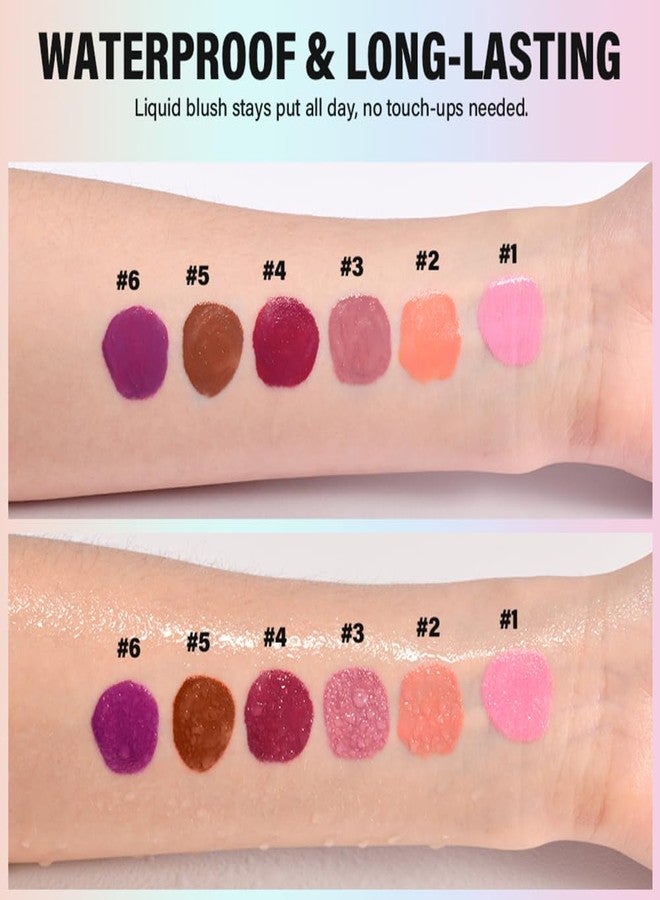 JEMPET Lightweight All-day Liquid Blush Tint - Natural-Looking Weightless Watercolor Sheer Finish Cheek Blusher (Pale peach-02) - Image 4