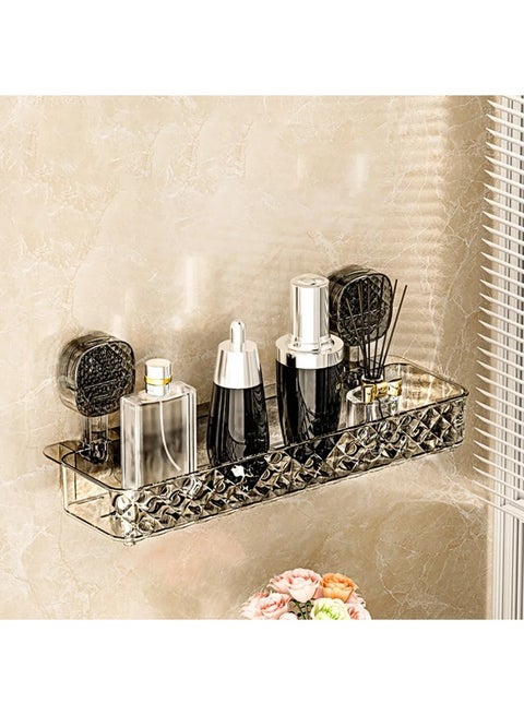 Suction Cup Shower Shelf - Bathroom Shelves Rack,Wall Storage for Shampoo Skin Care Products Seasoning, Inside Home Living Room Holder