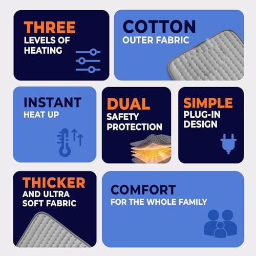 Dr.Odin Dr. Odin Heating Belt for Back and Joint Pain – Electric Heat pad with 3 Adjustable Heat Settings & Temperature Controller – Pain Relief for Muscle, Neck, Shoulder, Knee, Leg (Grey) - Image 2
