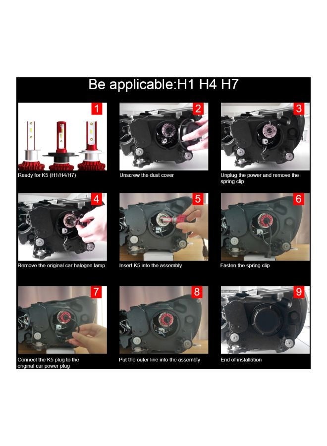 Loquat 2-Piece Car LED Headlights - Image 5