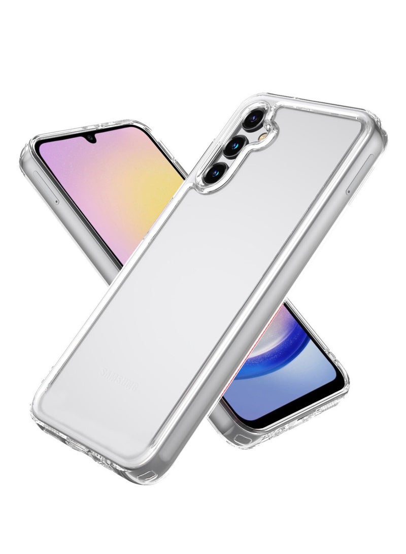 Techie حافظة سامسونج جالاكسي A25 TPU ذات زاوية ناعمة وشفافة ومضادة للصدمات ومضادة لبصمات الأصابع وغطاء خلفي واقٍ شفاف - Image 1