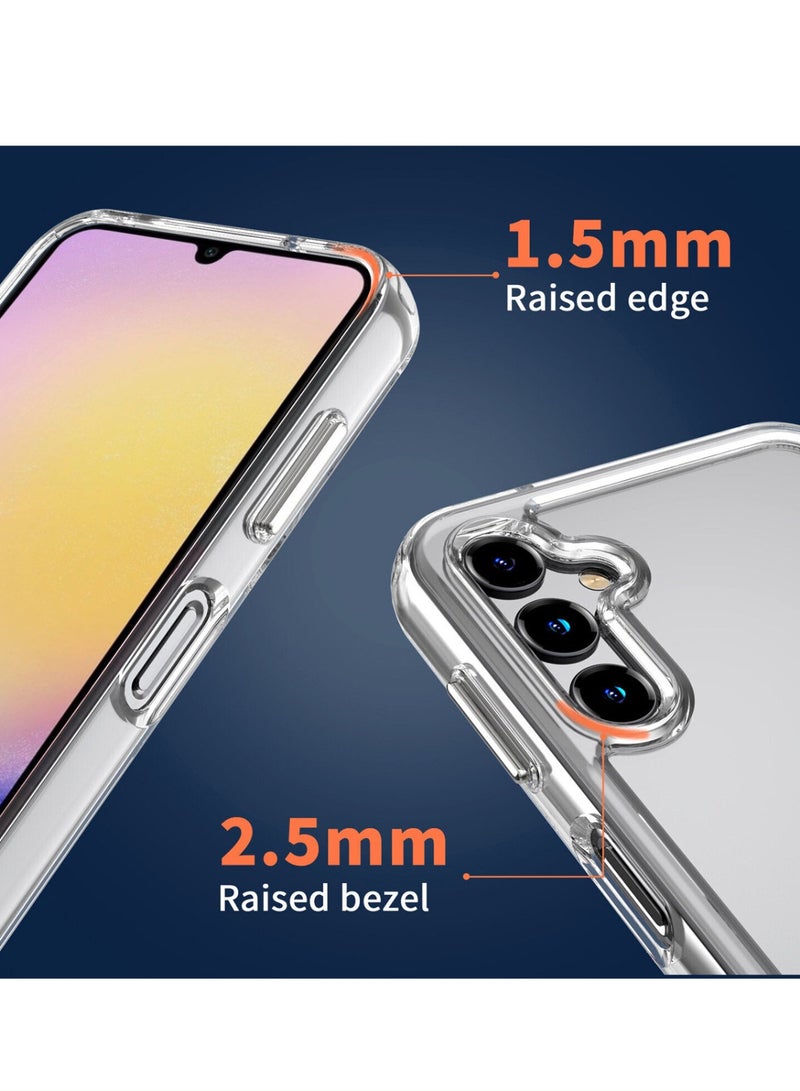 Techie حافظة سامسونج جالاكسي A25 TPU ذات زاوية ناعمة وشفافة ومضادة للصدمات ومضادة لبصمات الأصابع وغطاء خلفي واقٍ شفاف - Image 2