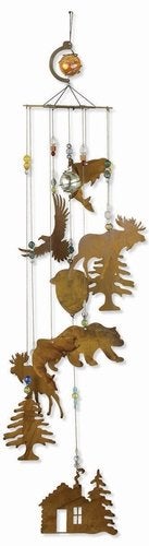 Sunset Vista Designs Wilderness Wonders Rustic Cabin Wind Chime, Large - Image 1