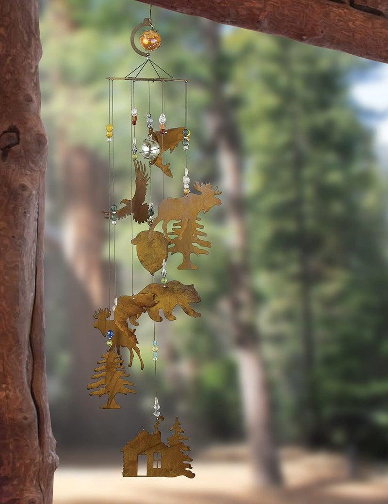Sunset Vista Designs Wilderness Wonders Rustic Cabin Wind Chime, Large - Image 4