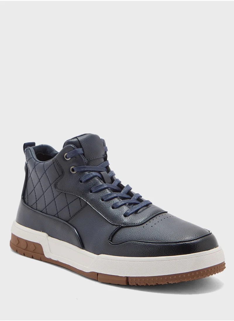 Robert Wood Smart Casual High Top Sneakers