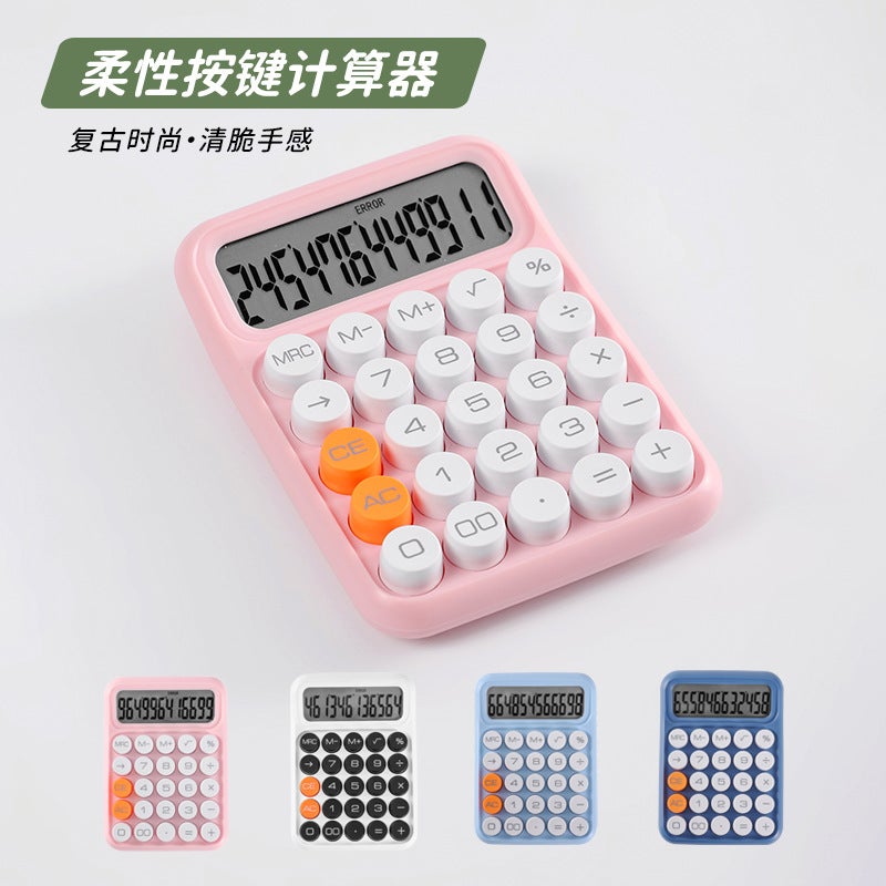 New 12-Digit Flexible Keyboard Computer Goddess Mute Financial Office Calculator For Students - Image 5