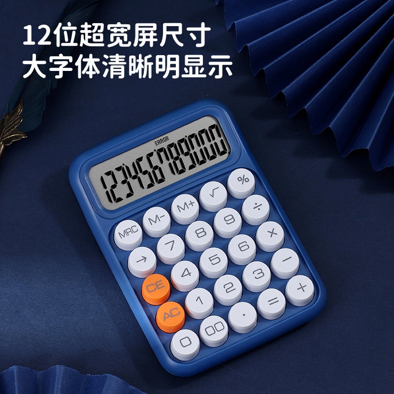 New 12-Digit Flexible Keyboard Computer Goddess Mute Financial Office Calculator For Students - Image 4