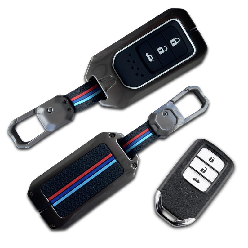 NEODRIFT 'KeyShield' Car Key Cover for Suitable for Honda Elevate (Shape 1, 03 Buttons) (Durable, Stylish, and 360° Protection) - Image 1