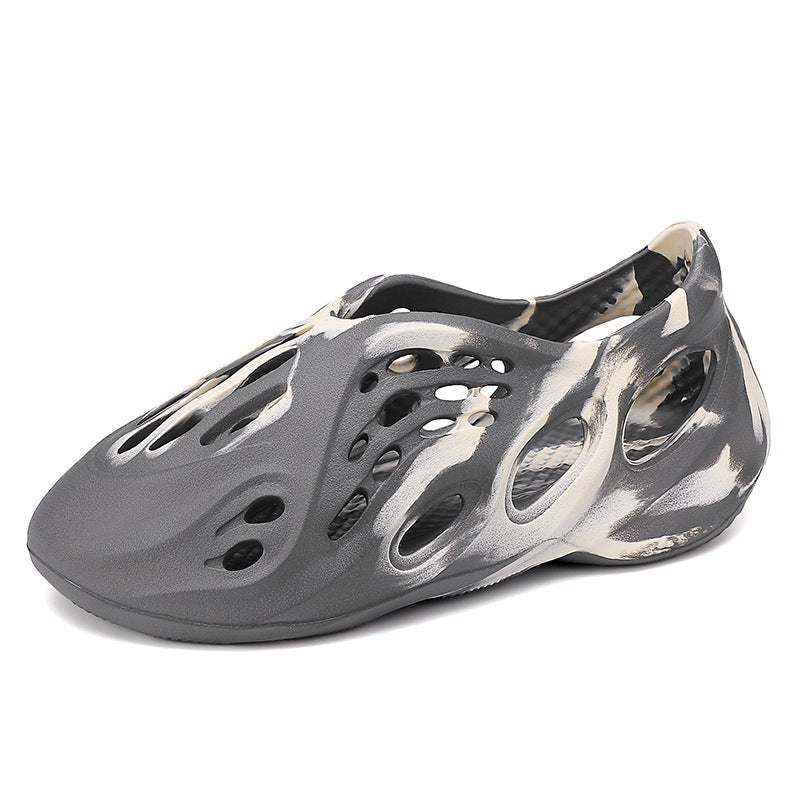 Coconut 700 Camouflage Hole Shoes Korean Mens Soft-soled Sandals Summer Sandals Mens Outer Wear Cross-border plus size Beach Grey - Image 1