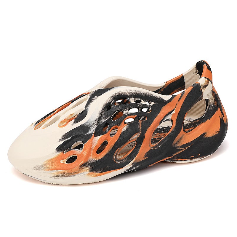 Coconut 700 Camouflage Hole Shoes Korean Mens Soft-soled Sandals Summer Sandals Mens Outer Wear Cross-border plus size Beach Grey - Image 2