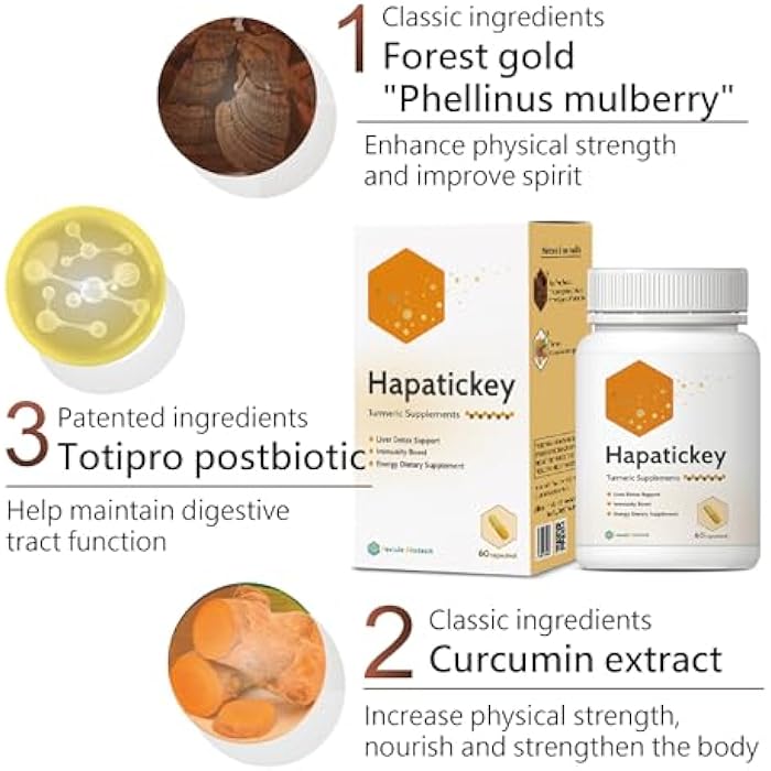 Fecula Biotech Turmeric Curcumin & Postbiotic Supplement, 60 Capsules – Liver Support, Gut Health & Detox – Antioxidant, Cleansing Formula - Image 3