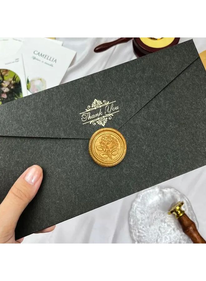 25 Pcs Handmade Wax Seal Stickers Elegant Rose Vintage Design For Wedding Invitations Envelopes Gift Wrap Historical Documents DIY Crafts And Stamping - Image 5
