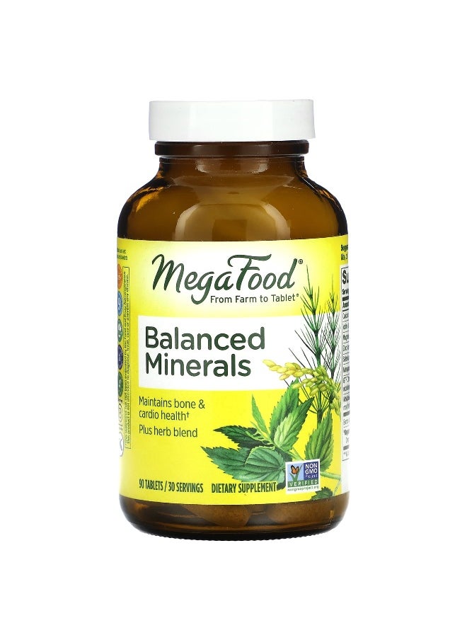 MegaFood MegaFood, Balanced Minerals, 90 Tablets  - Image 1