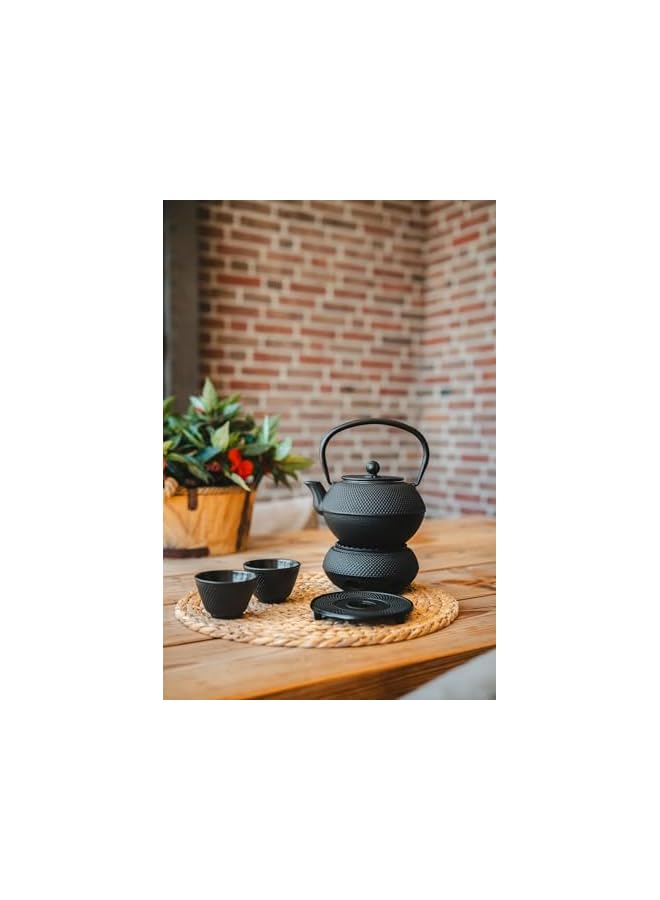 S-TOP Cast Iron Tea Mugs Jang, Set of 2, Black 7.8 x 5.3 cm G004Z - Image 3