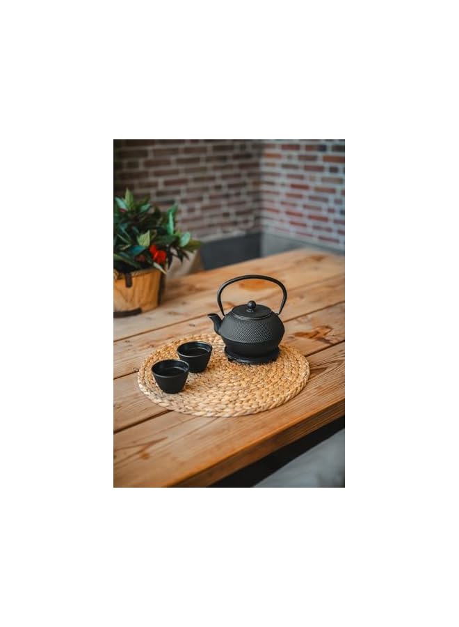S-TOP Cast Iron Tea Mugs Jang, Set of 2, Black 7.8 x 5.3 cm G004Z - Image 5