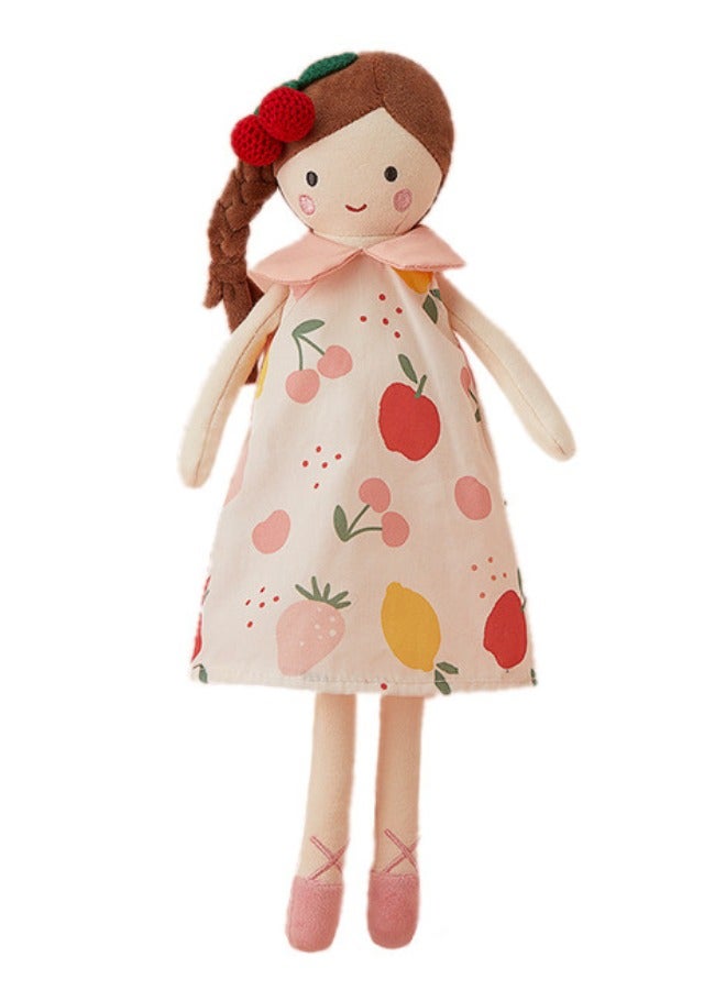 Glitters Kids Cherry Print Skirt Soft Doll for Girls – Cute & Cuddly Toy - Image 1