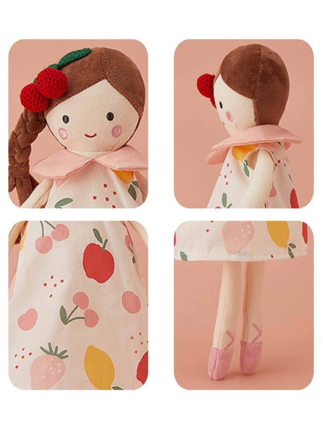Glitters Kids Cherry Print Skirt Soft Doll for Girls – Cute & Cuddly Toy - Image 3