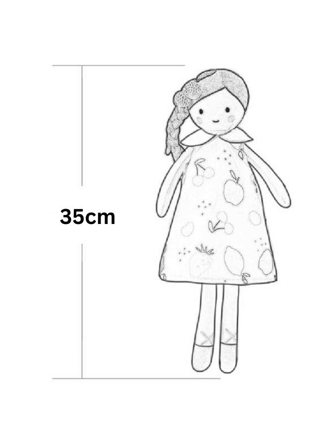 Glitters Kids Cherry Print Skirt Soft Doll for Girls – Cute & Cuddly Toy - Image 4