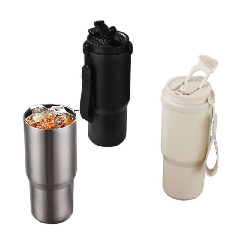 25 oz Stainless Steel Coffee Mug with Easy Carry Handle - Image 3