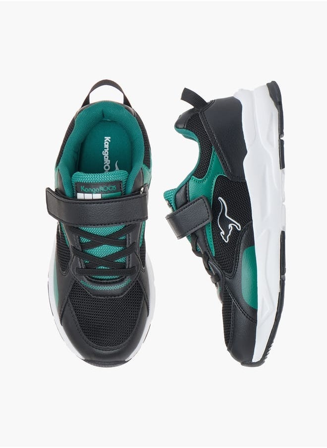 kangaROOS أحذية رياضية للأطفال بصندوق مزخرف بتفاصيل الدانتيل مع إغلاق بخطاف وحلقة  - Image 2