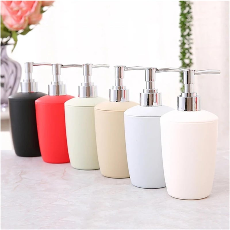 Soap Dispenser Set Bathroom Accessories Set 4PCS Soap Dispenser Bottle Dish Washroom Toothbrush Holder Cup Suit Home Decoration(Brown) - Image 3