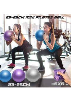 LYNLYN Soft Pilates Ball, 9 Inch Exercise Ball, Barre Ball, Mini Gym Ball, Pilates, Yoga, Core Training and Physical Therapy, Improves Balance, 23cm  - Image 2