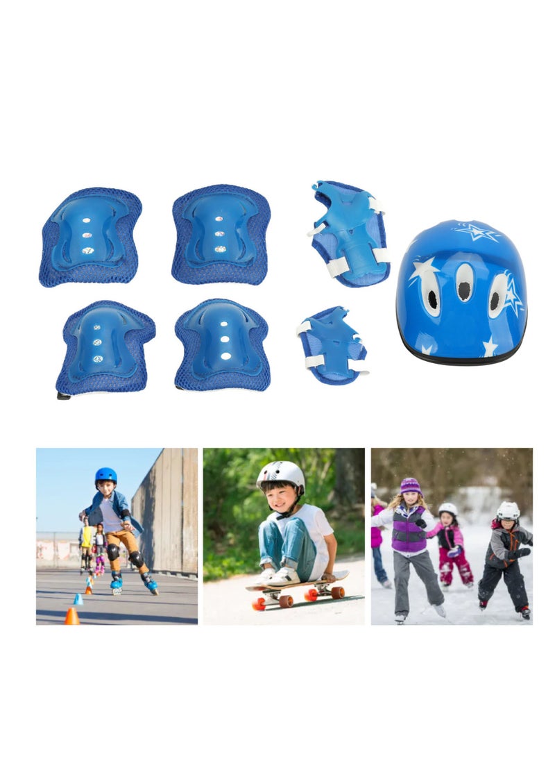 Velaurs - Children's Bicycle Helmet Set Sports Cycling Protective Gear Set Suitable for 5 to 14 Years Old - Image 1