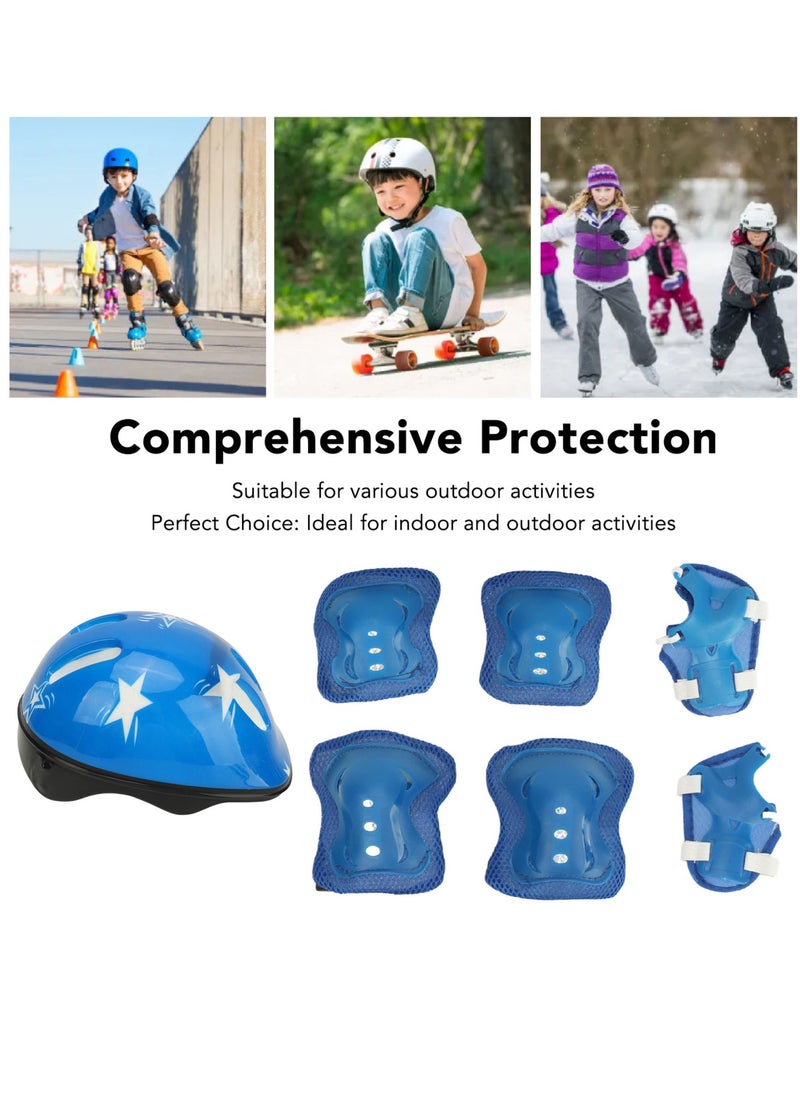 Velaurs - Children's Bicycle Helmet Set Sports Cycling Protective Gear Set Suitable for 5 to 14 Years Old - Image 1