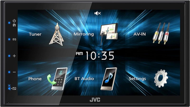 JVC KW-M150BT Bluetooth Car Stereo Receiver with USB Port – 6.75" Touchscreen Display - AM/FM Radio - MP3 Player Double DIN – 13-Band EQ (Black) - Image 1