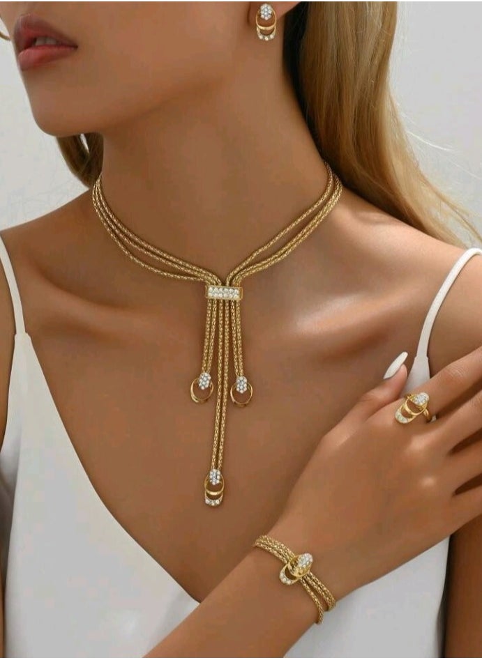 جوليري فور لايف - طقم اكسسوارات نسائي فاخر مرصع بالزركون - Image 1
