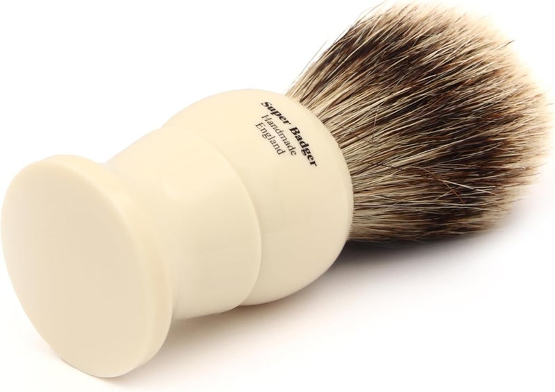 Edwin Jagger 1EJ287 Medium Super Badger Shaving Brush Imitation Ivory for use with Shaving Cream or Soap for Men - Image 5