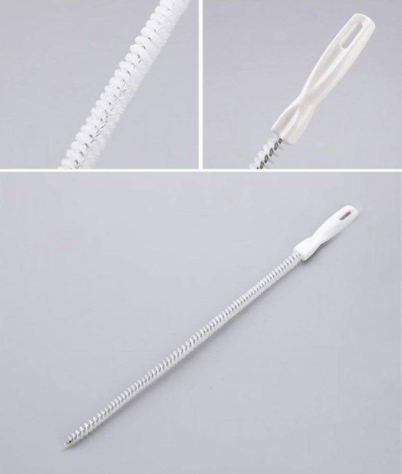 Pmw - Drain Opener - Metal Flexible Sink Water Pipe Drain Dredge Tool - Bath Plug Long Hair Overflow Unblocker - Cleaning Brush (45 cm) - Image 3