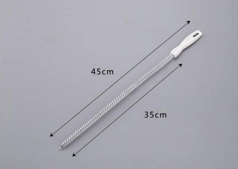 Pmw - Drain Opener - Metal Flexible Sink Water Pipe Drain Dredge Tool - Bath Plug Long Hair Overflow Unblocker - Cleaning Brush (45 cm) - Image 2