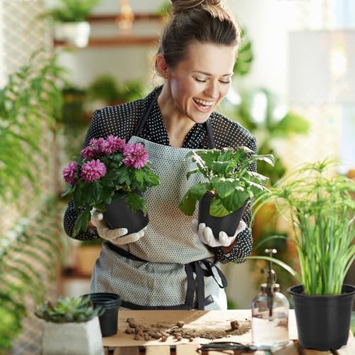 DUNPUTE 120 Pack 4 Inch Nursery Pots for Plants, Plastic Seeds Starter Pots with Drainage Holes, Small Plastic Plant Pots for Succulents Seedling Cutting Transplanting - Image 5