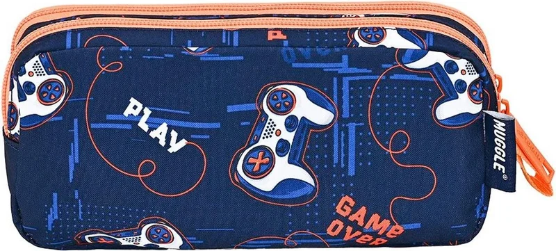 muggle 2 Compartment Lets Play Pencil Case MU-9150