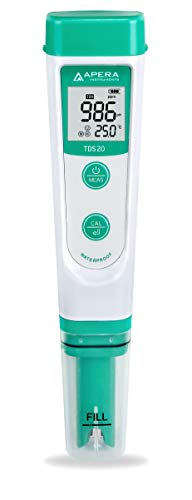 Apera Instruments AI213 Value Series TDS20 Waterproof TDS Pocket Tester kit, Accuracy: ±1% F.S, 2-Point Auto. Calibration - Image 1