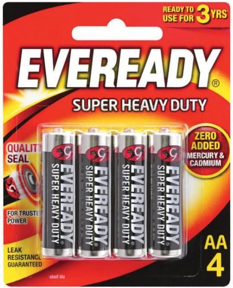 Eveready Super Heavy Duty AAA Batteries - 4 Pack - Image 1