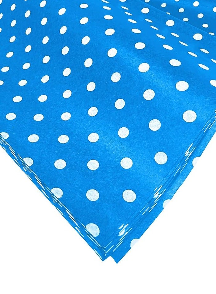 Terabyte CREPE PAPER SINGLE HOLD POLKA DOT BLUE - Image 1