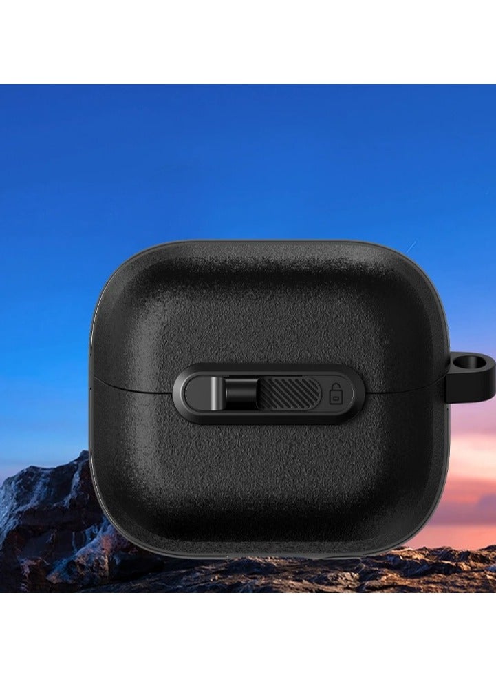 Safety Lock Earphone Protective Case For Samsung Galaxy Buds 3 Pro/Galaxy buds 3 Anti-fall Cases(Cleaning tools&key rings）  - Image 4