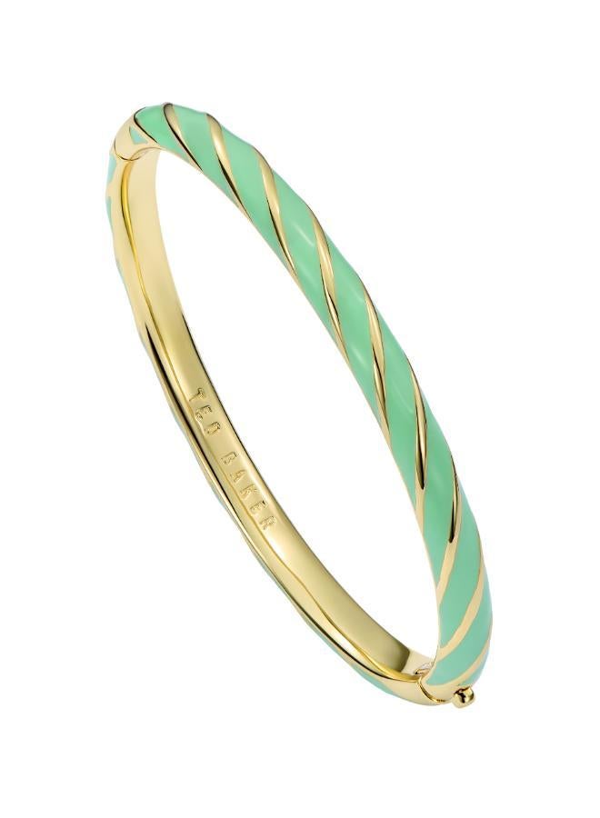 Ted Baker TRINITY: Twist Enamel Hinged Bangle Bracelet - Image 2