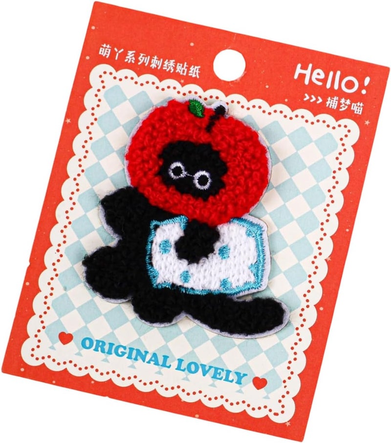 Detailed Animal Embroidery Patches Premium Polyester Fabric Sticker Quick Stick Cartoon Pet Patches Artistic Cartoon Design - Image 3