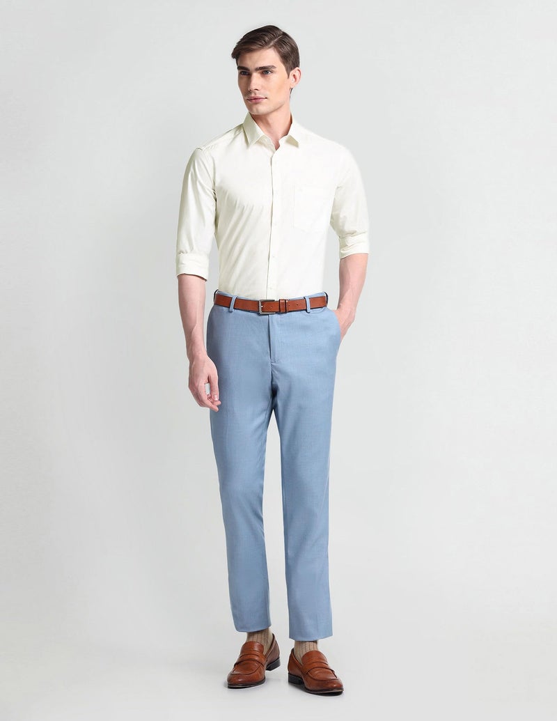 Arrow Solid Manhattan Slim Fit Shirt White - Image 4