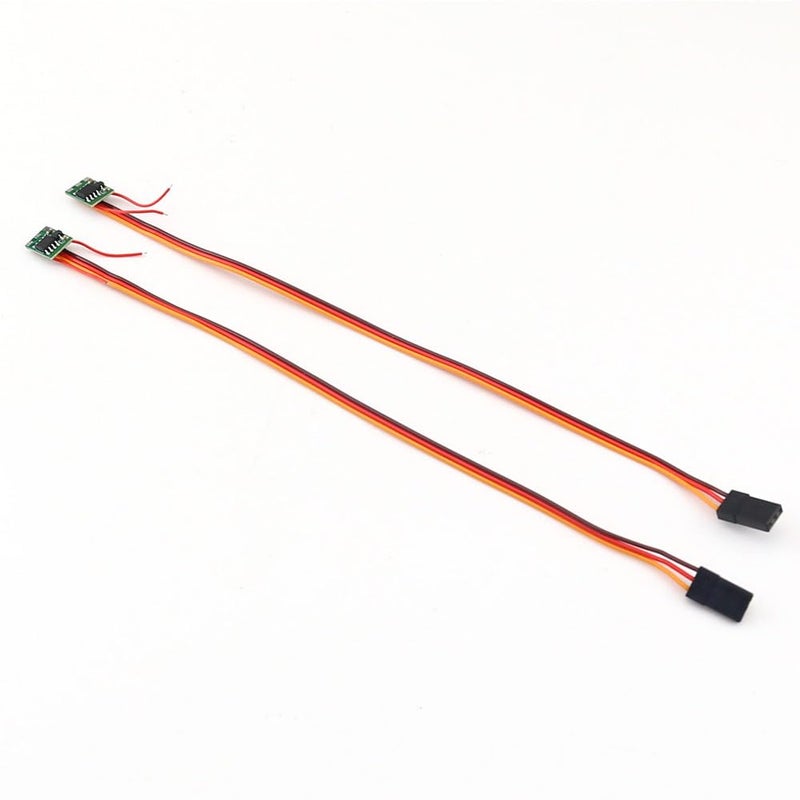 SoloGood 2Pcs Micro 1A Mini ESC DIY TwoWay Forward and Reverse Brushed DC 5V JR Connector ESC for Mini RC Model Aircraft Drones - Image 3