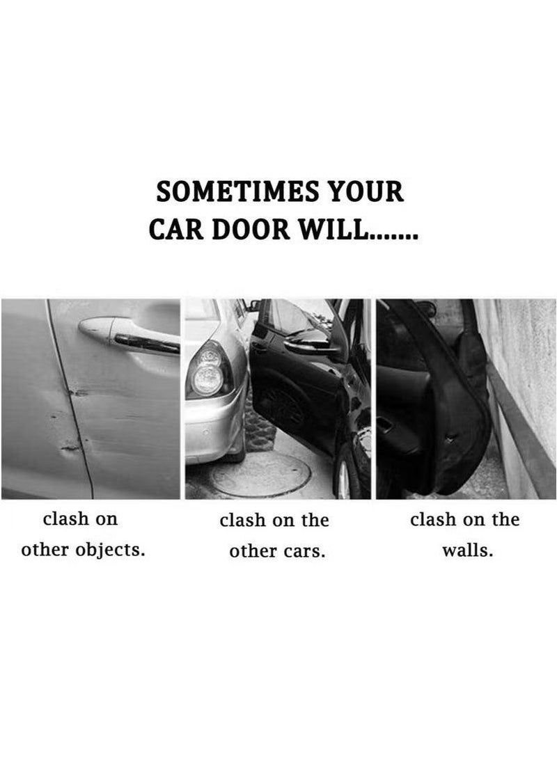 4pcs door guards, rubber door protectors with silicone, anti-collision, scratch resistant, and scratch resistant decorative strips, suitable for all vehicle side doors, soft, high viscosity, waterproof, heat-resistant, and wear-resistant (black) - Image 5