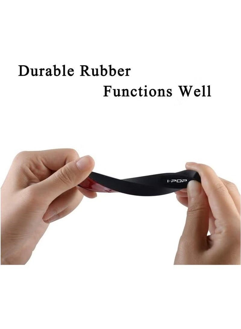 4pcs door guards, rubber door protectors with silicone, anti-collision, scratch resistant, and scratch resistant decorative strips, suitable for all vehicle side doors, soft, high viscosity, waterproof, heat-resistant, and wear-resistant (black) - Image 3