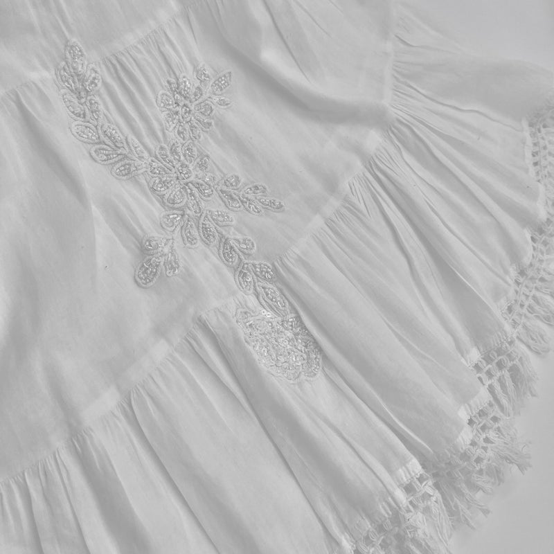 Antica Sartoria White Bardot Dress - Image 4