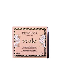 BENAMÕR Benamor Rosto Purifying Face Mask Cream Face Mask Soothes Skin With A Creamy Formula 50ml  - Image 2