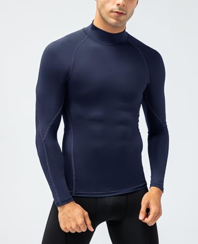 SPVISE Turtle Neck Compression Shirts for Men Long Sleeve Athletic Shirt Cooling Sports Rash Guard Base Layer Workout Gym Top - Image 3